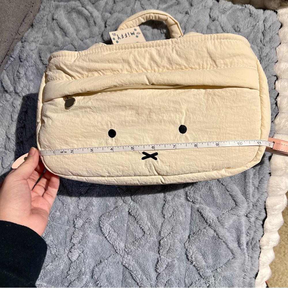 NWT Rare Authentic Miffy Puffy Cream tote Handbag - Picture 8 of 12
